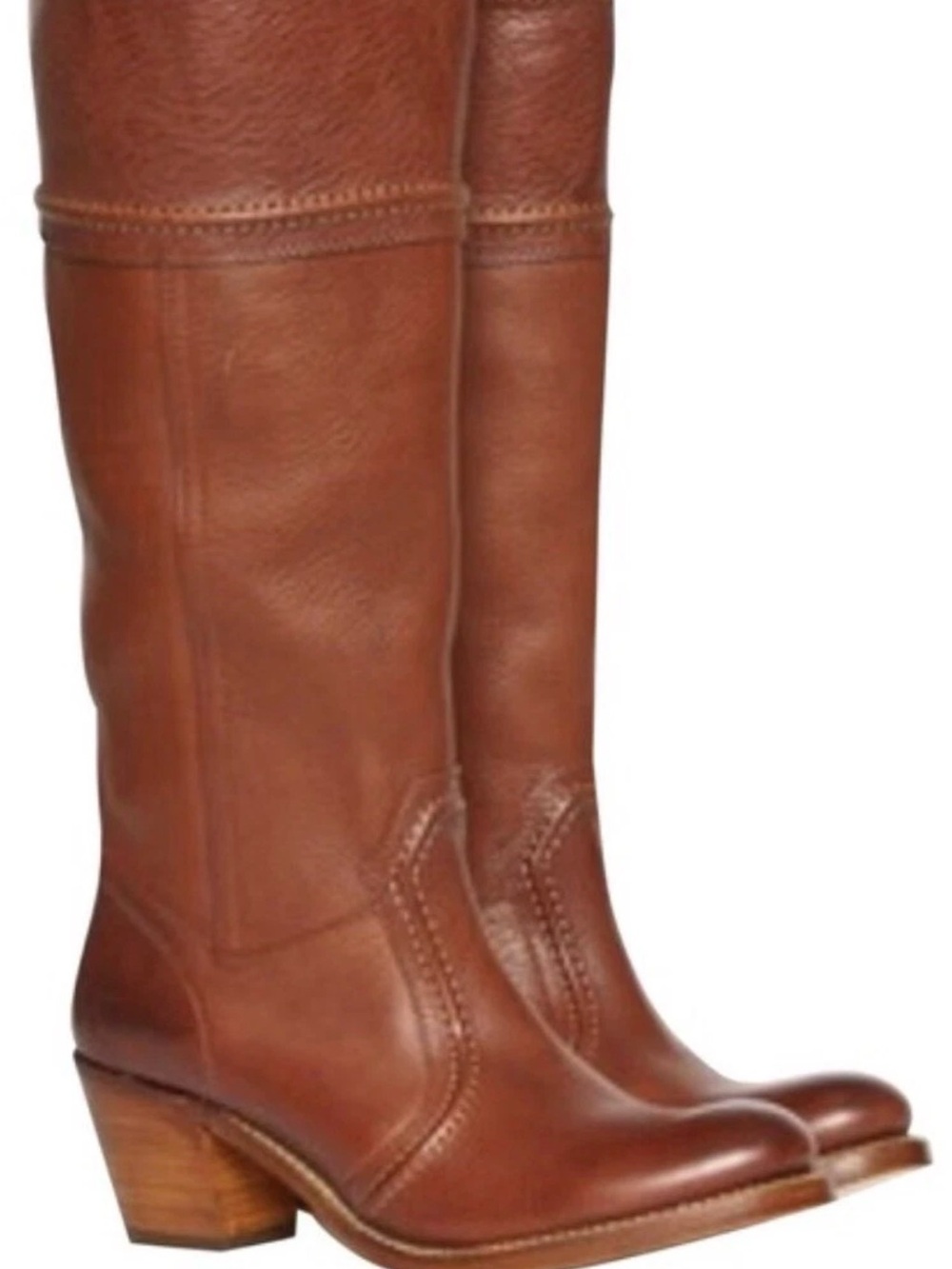 Frye Jane Women's Tall Leather Riding Boots - Brown